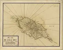 Plan de l'ile Dieu 1788
