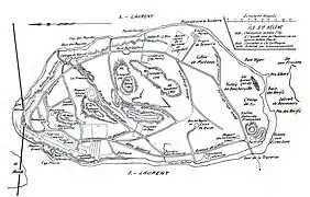 Plan de l'île, 1928