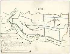 Plan de la paroisse de Saint-Martin