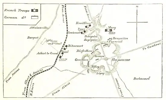 Description de l'image Plan de la bataille de Bapaume (janvier 1871).jpg.