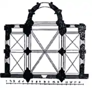 Plan de la chapelle d'après Georges Bouet.