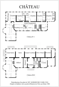 Plan du château de Vitry-sur-Seine par Kermoume Camil.