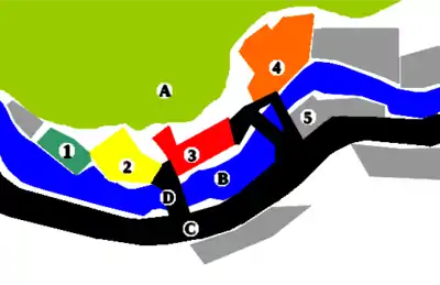 Plan d'une partie de la vallée des Usines.