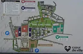 Plan d'ensemble de l'opération coeur de ville.