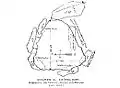 Vue en plan du dolmen de l'Hôtel-Dieu réalisée par Coutil en 1898 et publié en 1909