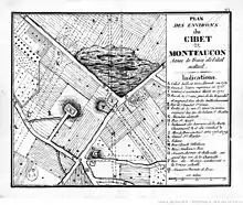 Étude archéologique du site en 1821.