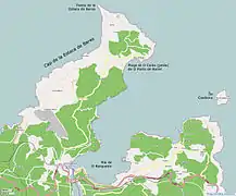 Carte générale du cap de la Estaca de Bares et de la ria de O Barqueiro