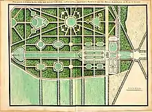 Plan général du château, jardins et parc de Cherperine (Bayerische Staatsbibliothek)