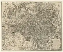 Plan general de la forest de Fontainebleau (1727) par André Desquinemare