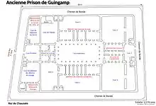 Plan au sol de la prison