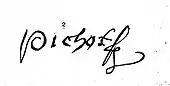 Signature de Pierre Pichot
