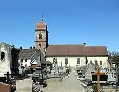 Vue du cimetière.