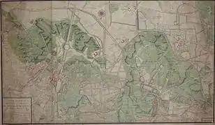 Plan général du Domaine de Meudon et Chaville, par Alexandre Lemoine, ADY. 1723.