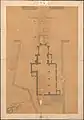 Plan de l'ancienne église Sainte-Marie.