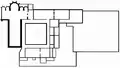 Plan de l'église et de l'ancien couvent