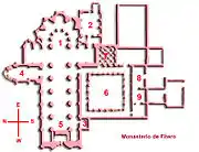 Plan d'un monastère.