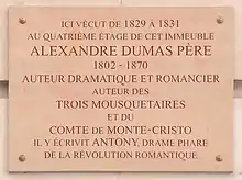 Alexandre Dumas y vécut de 1829 à 1831.