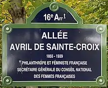 Voir la plaque.