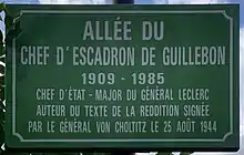 Voir la plaque.