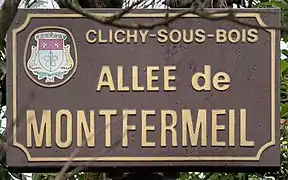 Plaque à Clichy.