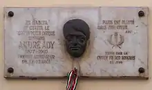 Plaque au no 3, où a vécu le poète hongrois Endre Ady.