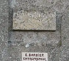 Plaque de Paul Bertrand apposée sur une villa au Touquet-Paris-Plage.