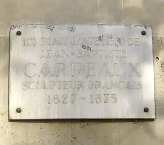 Plaque au no 39.