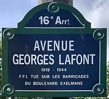 Voir la plaque.