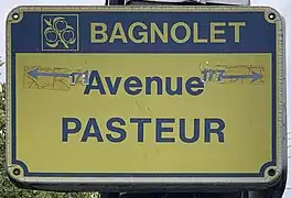 Plaque à Bagnolet.