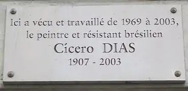 Plaque au no 123.