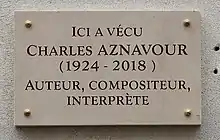 Plaque au no 36.