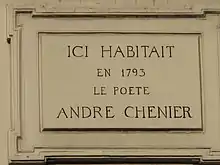 Plaque au no 97.