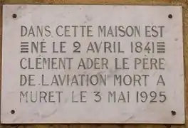 Plaque commémorative.