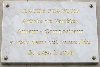 Plaque au no 46.