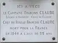 Plaque au no 178.