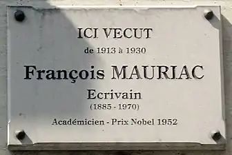 Plaque au no 89.