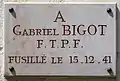 Plaque au no 8.