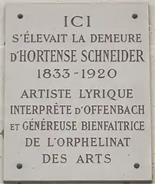 Plaque au no 123.