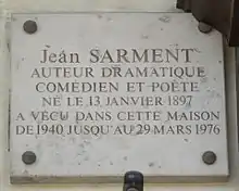 No 198 : Jean Sarment.