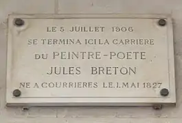 Plaque au no 136.