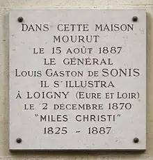 Plaque au no 2.