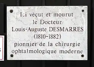 Plaque au no 57.