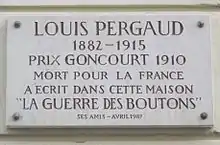 Plaque au no 3.