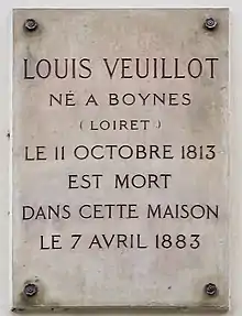 Plaque au no 21.