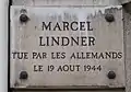No 43 : Marcel Lindner, tué pendant la Libération de Paris.