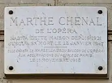 Plaque au no 94.