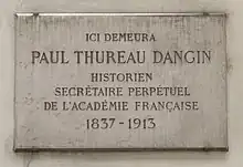 Plaque au no 11.