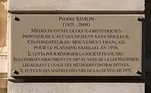 Plaque au no 120.