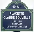 Placette Claude-Bouvelle à Paris.