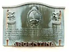 Plaque commémorative (1948).